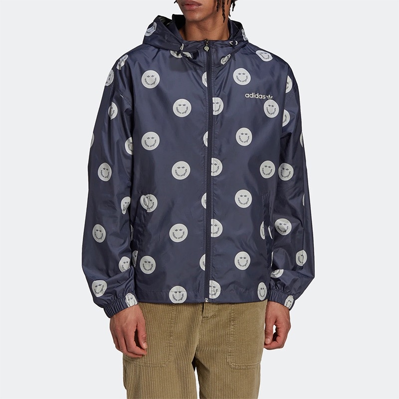 阿迪达斯男连帽休闲夹克外套