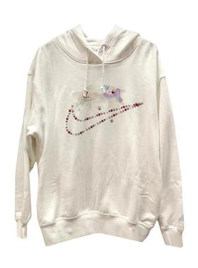 Nike耐克女装 宽松休闲舒适百搭运动连帽套头卫衣IO7919-121