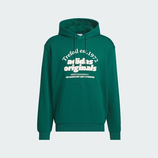 Adidas三叶草男装 宽松舒适休闲连帽卫衣JE3486 HC0375 HC6928