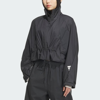 阿迪达斯女装立领夹克外套