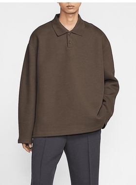 Nike耐克男装 复古运动休闲针织翻领宽松套头卫衣FZ7571-237