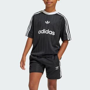 Adidas三叶草童装 经典百搭短袖T恤套装 JC7870 JC5883 JX5259