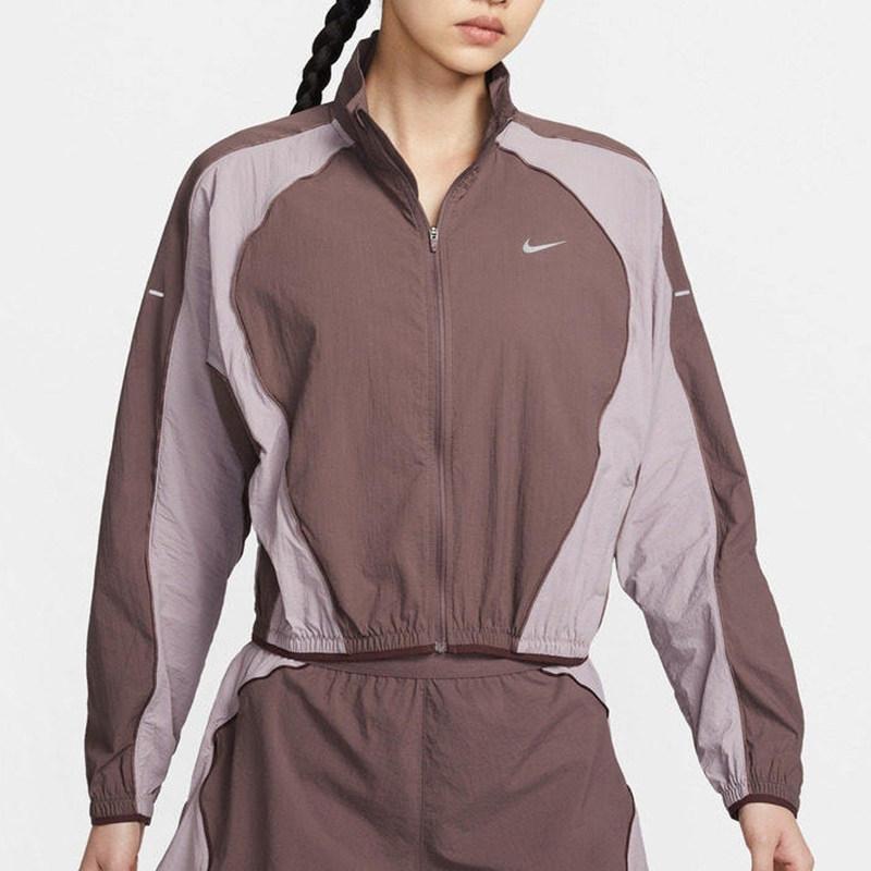 Nike耐克 女子潮流时尚拼色休闲短款立领夹克外套IM9481-502