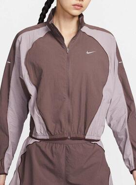 Nike耐克 女子潮流时尚拼色休闲短款立领夹克外套IM9481-502