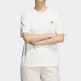 adidas三叶草女装 宽松休闲运动短袖T恤 IK8628 IM1830