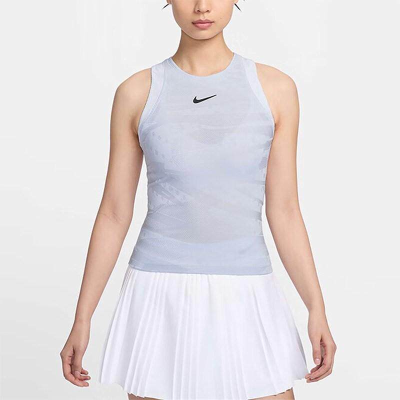 Nike耐克女装 简约时尚舒适透气速干圆领无袖背心FZ6476-085