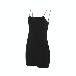 NIKE耐克女装 纯色无袖吊带运动休闲连衣裙 FN4158-010