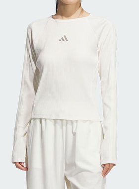 adidas阿迪女装 时尚百搭休闲圆领长袖T恤KB7754 KG3861 KG3862