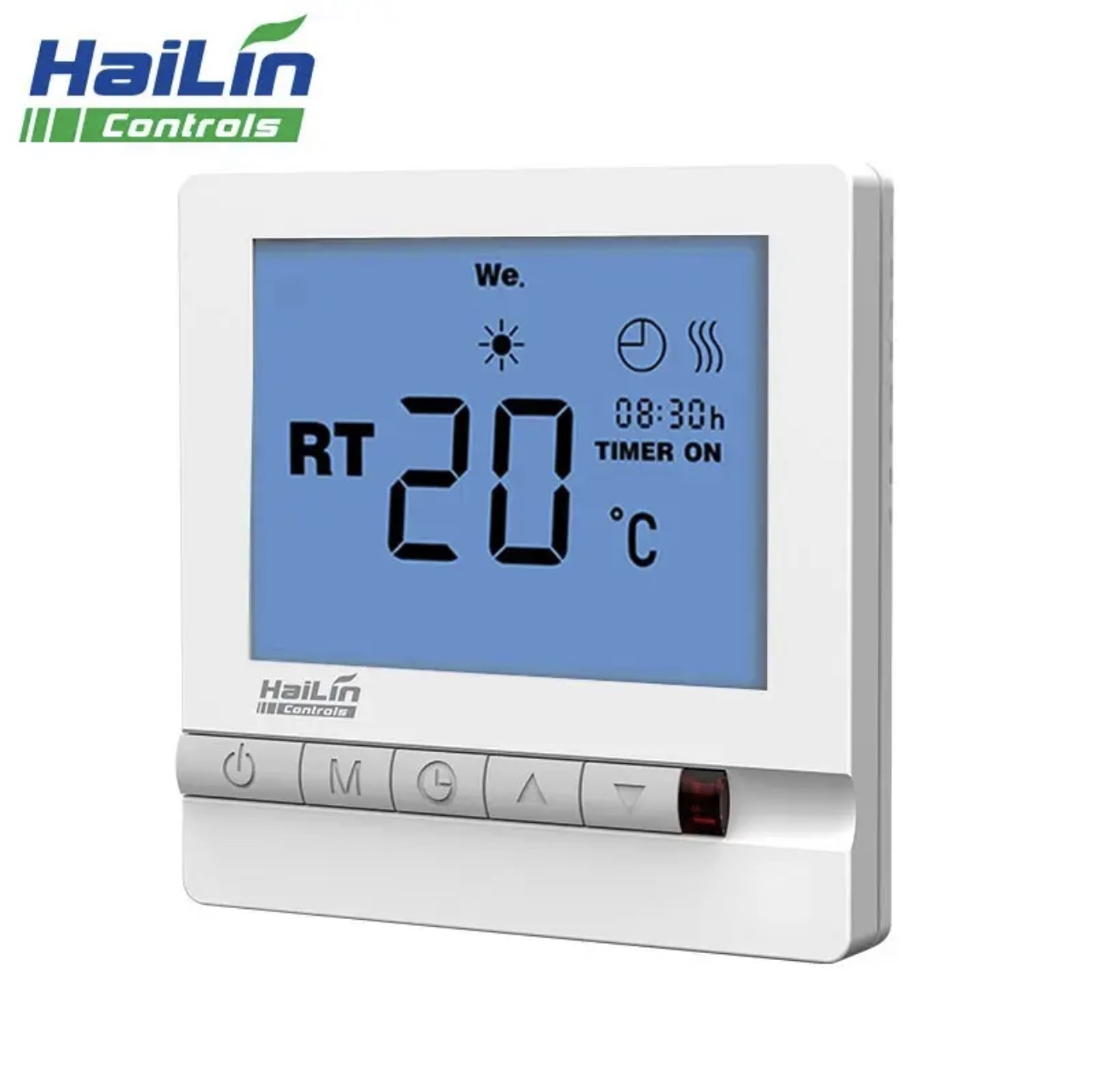 HAILIN海林水采暖地暖HA208TL电地暖HA308双温双控温控器开关面板 电子/电工 地暖控制面板 原图主图