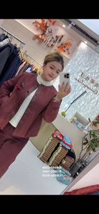 外套冬 新款 芮娜依莲9652大码 棉服女胖MM小香风棉袄棉衣200斤女装