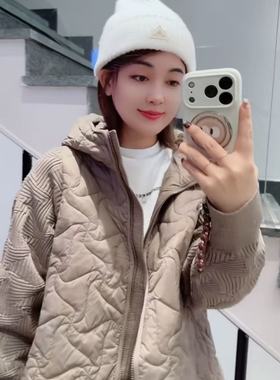 金影奇95006大码羽绒服女胖MM90白鸭绒200斤女装新款连帽棉衣外套