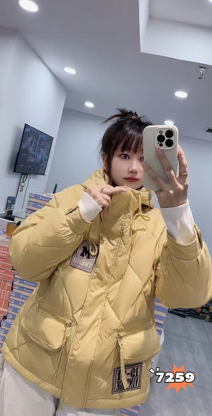 麻之味7259大码棉服女胖MM连帽棉袄200斤女装新款外套棉衣加厚冬