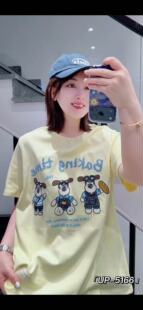 宜语析UP5166大码T恤衫女胖mm卡通小狗短袖上衣200斤女装新款小衫