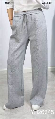 香港芸卉26245大码卫裤女胖mm烫钻重工艺裤子200斤女装新款休闲裤