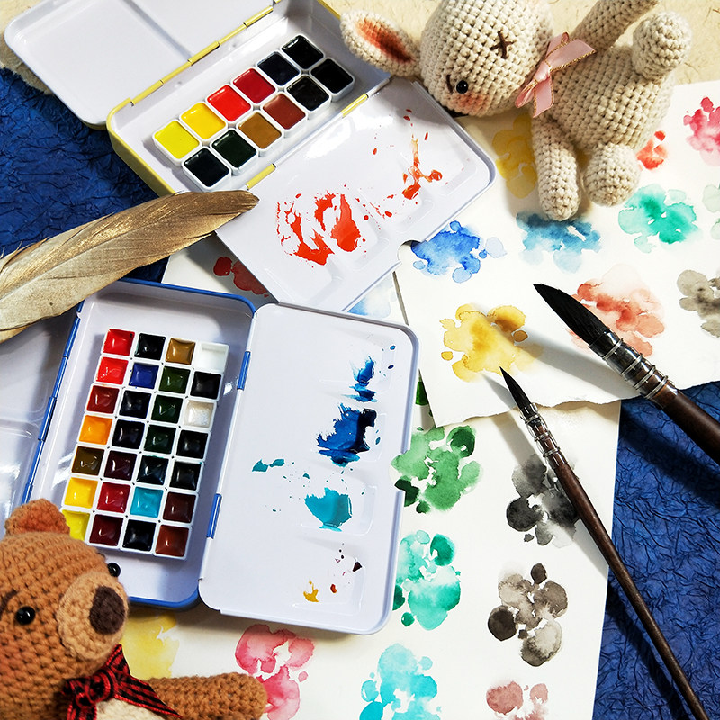 【杂物堆】包邮 史明克水彩永山裕子配色大师级12/27色套装分装