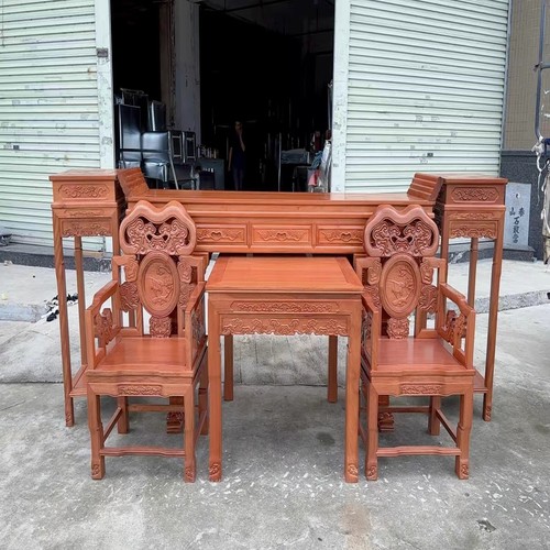 进口红木条案中堂菠萝格木供桌