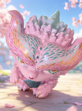樱花幻境限定 SOFUBI 潮玩 知名涂装师手涂12cm