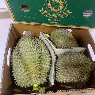 当季泰国刀疤李金枕榴莲A果新鲜带壳榴莲水果一整个发顺丰