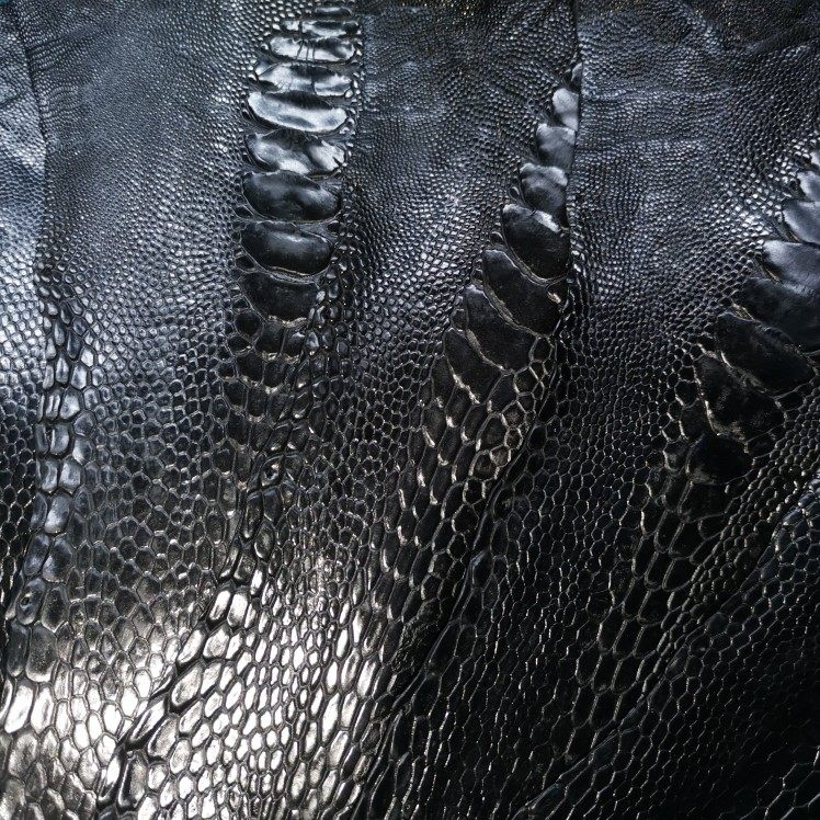 瑕疵处理黑色鸸鹋脚皮钱包手机壳表带饰品耳钉吊坠皮鞋镶嵌真皮料