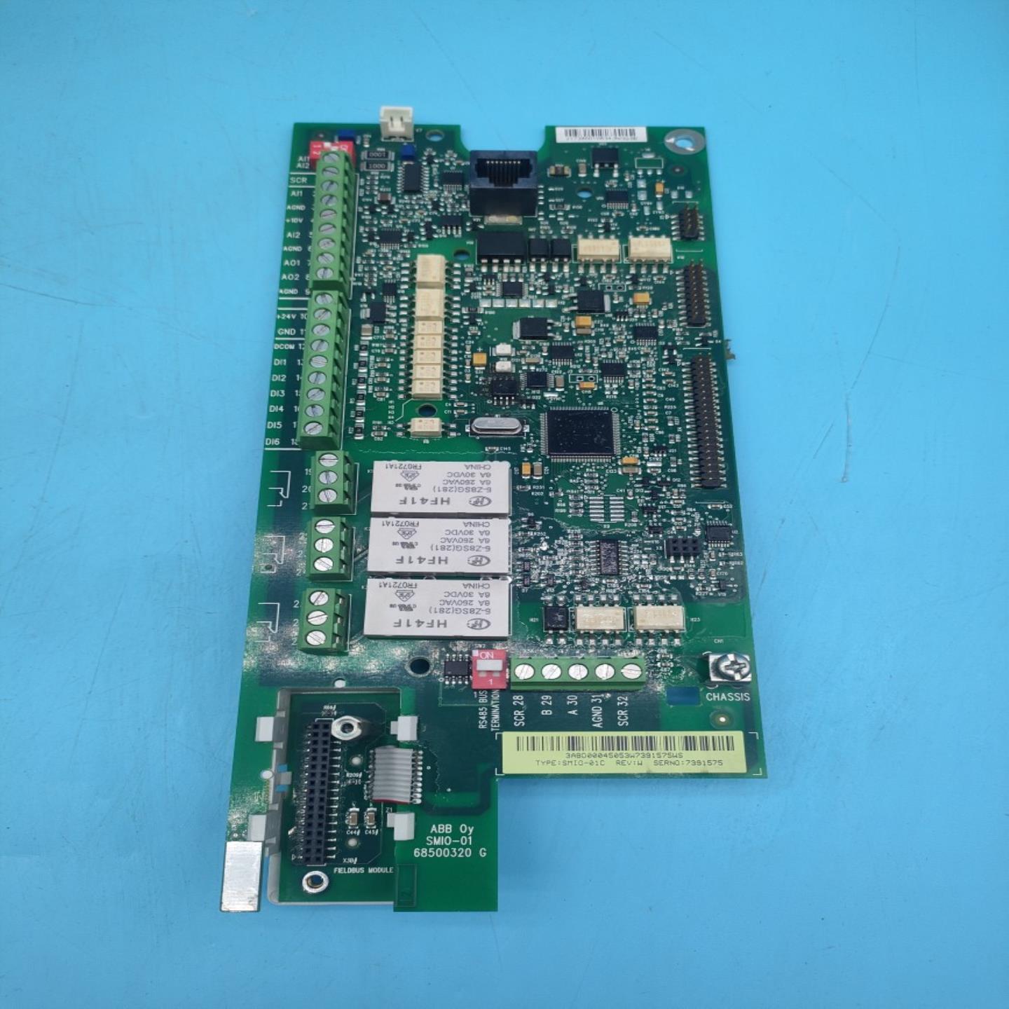 ABB变频器ACS510 550系列主板CPU板控制板SMIO-01C 37KW一手拆机