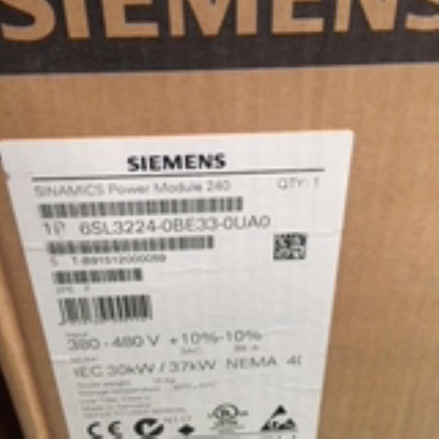 6SL3224-0BE33-7UA0 G120功率模块 PM240 重载功率 37 KW