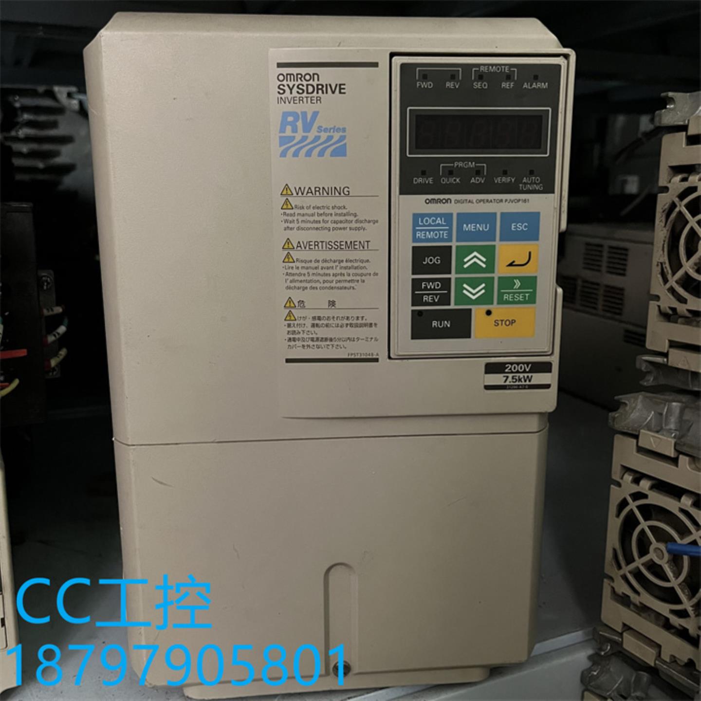 欧姆龙变频器 3G3RV-A2075 200V 75KW 测试完好 质量好现货议价