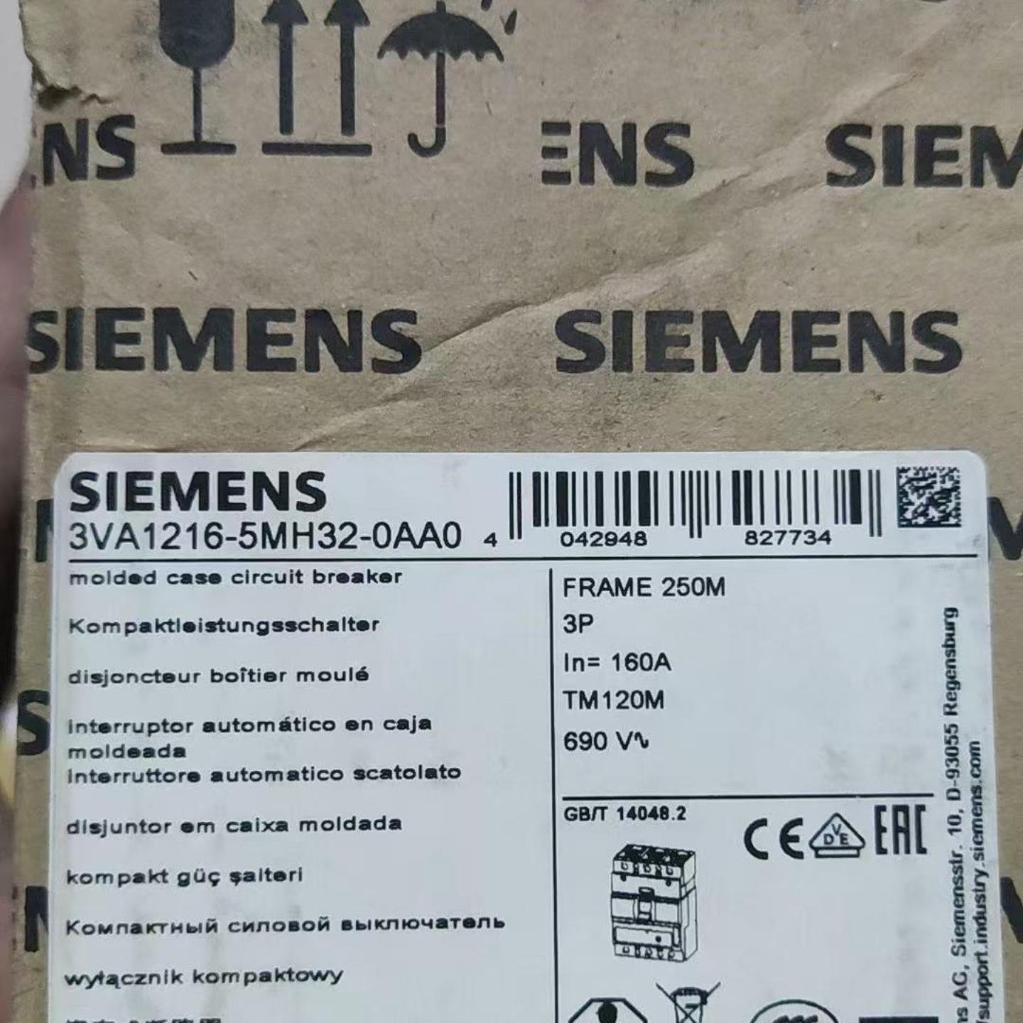 西门子断路器3VA1216-5MH32-0AA0  照片实物现货供应