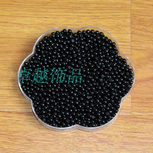 黑色饰品配件亚克力珠子手链