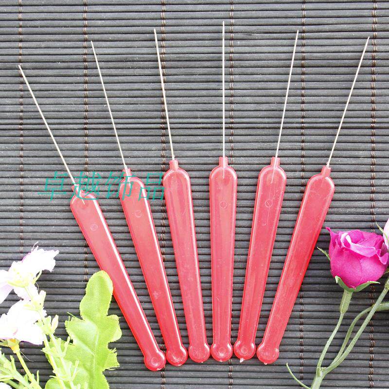 串珠引线钩针手工穿珠器 diy手工工具文玩三通佛头钩针穿线钩子