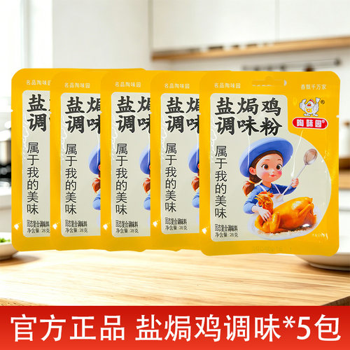 陶味园盐焗鸡调味粉配料28g5袋家用梅州客家盐焗鸡翅花螺虾粉