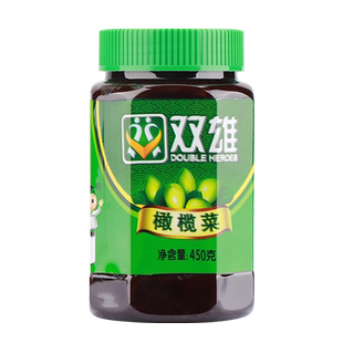 双雄橄榄菜450g酱菜早餐配粥下饭菜即食潮汕特产腌菜佐餐小菜