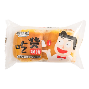 福佳香双拼红豆炼乳双馅面包下午茶早餐糕点休闲零食即食点心