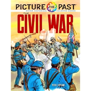 預訂 the Picture Civil Past War Coloring 9780486853246 Book Historical