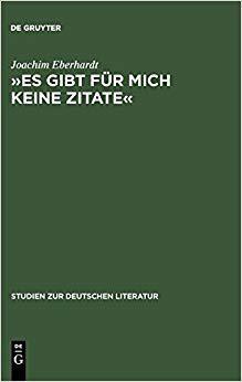 【预订】»Es gibt für mich keine Zitate« 9783484181656