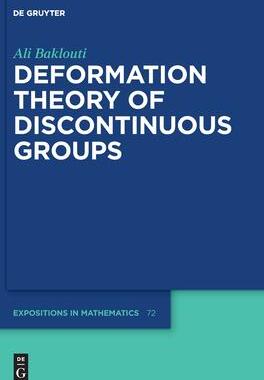 [预订]Deformation Theory of Discontinuous Groups 9783110765298