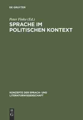 【预订】Sprache im politischen Kontext 9783484220294