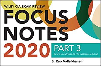 【预售】Wiley CIA Exam Review 2020 Focus Notes, Part 3: Business Knowledge for Internal Auditing
