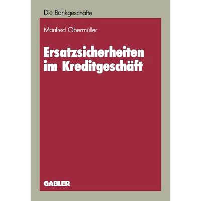 预订 Ersatzsicherheiten im Kreditgeschäft: 9783322921000