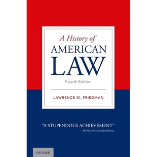 预订 A History of American Law 美国法律史: 9780190070885