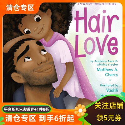 头发的故事与爱 父女情 Vashti Harrison 插画 精装绘本 Hair Love 英文原版