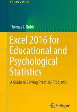 【预订】Excel 2016 for Educational and Psychological Statistics