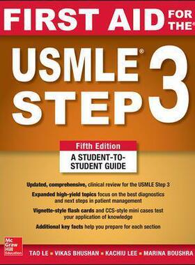 [预订]First Aid for the USMLE Step 3, Fifth Edition 9781260440317