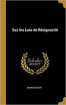 【预售】Sur Les Lois de R ciprocit
