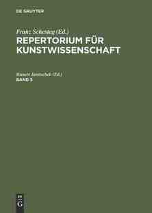 FÜR REPERTORIUM KUNSTWISSENSCHAFT 9783111224336 预订