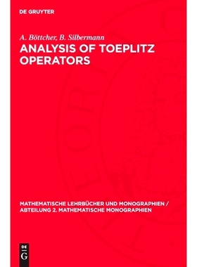 预订 Analysis of Toeplitz Operators