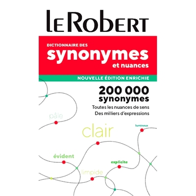 罗贝尔近义词词典 2024新版 法语原版 法语专业工具书 法法词典 词汇同义词拓展解析 Dictionnaire des synonymes et nuances