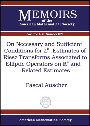 【预售】On Necessary and Sufficient Conditions for \(L^p\)-Estimates of Riesz Transforms Associated to Elliptic Op...