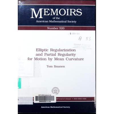 预订 Elliptic Regularization and Partial Regularity for Motion by Mean Curvature 9780821825822