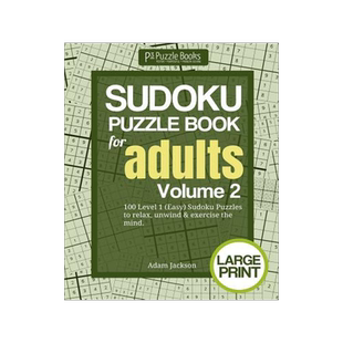 [预订]Sudoku Puzzle Book for Adults: Volume 2: 100 Level 1 (Easy) Sudoku Puzzles to Relax, Unwind & Exerci 9781073095919