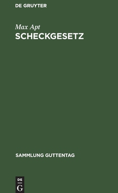 【预订】Scheckgesetz 9783111174723